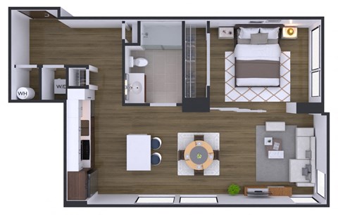 1 bedroom 1 bath W at Artline Apartments, Washington, DC, 20024